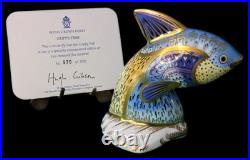 ROYAL CROWN DERBY Bone China Figurine / Paperweight Guppy Fish 970/2500