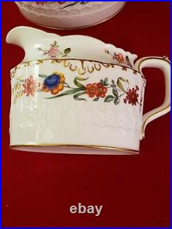 ROYAL CROWN DERBY CHATSWORTH CREAMER & SUGAR BOWL With LID SET. EXCELLENT