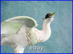 ROYAL CROWN DERBY Chelsea Bird FIGURINE 22KT GOLD Green