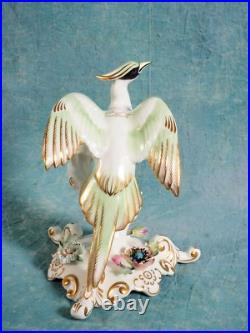 ROYAL CROWN DERBY Chelsea Bird FIGURINE 22KT GOLD Green