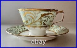 ROYAL CROWN DERBY DARLEY ABBEY FOOTED TEA CUP & SAUCER new with tags