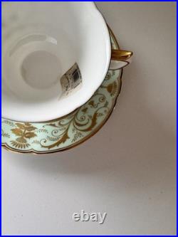 ROYAL CROWN DERBY DARLEY ABBEY FOOTED TEA CUP & SAUCER new with tags