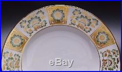 Royal Crown Derby Dinner Plate Green Derby Panel Pattern