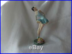 ROYAL CROWN DERBY FIGURE CONQUEST BY MISS M. R. LOCKE STANDS 9 1/2 C. 1930's