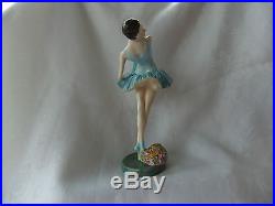 ROYAL CROWN DERBY FIGURE CONQUEST BY MISS M. R. LOCKE STANDS 9 1/2 C. 1930's