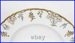 ROYAL CROWN DERBY FINE BONE CHINA VINE GOLD PATTERN Service for 6