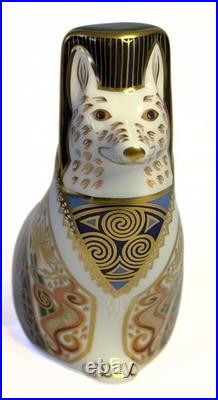 ROYAL CROWN DERBY Fine Bone China Paperweight Figurine Welsh Corgi 455/500