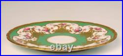 ROYAL CROWN DERBY Hand-Painted 1906 Gold Embellished Plate