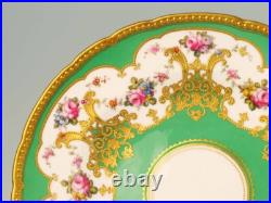 ROYAL CROWN DERBY Hand-Painted 1906 Gold Embellished Plate