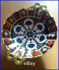 ROYAL CROWN DERBY IMARI 1128 DUCHESS TRAY. Solid Gold Band 2nd MMVI 9 Fluted