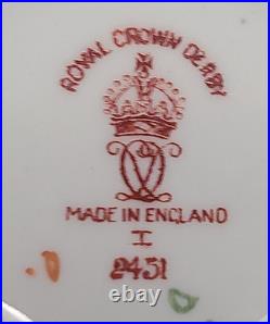 ROYAL CROWN DERBY IMARI 13 PC. COFFEE/TEA SET Service for 5