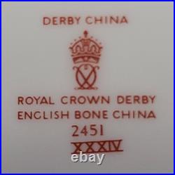 ROYAL CROWN DERBY IMARI 13 PC. COFFEE/TEA SET Service for 5