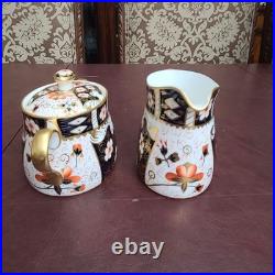 ROYAL CROWN DERBY IMARI 13 PC. COFFEE/TEA SET Service for 5