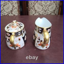 ROYAL CROWN DERBY IMARI 13 PC. COFFEE/TEA SET Service for 5