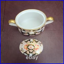 ROYAL CROWN DERBY IMARI 13 PC. COFFEE/TEA SET Service for 5