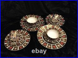 ROYAL CROWN DERBY'Imari 1128 Dinner/ Tea For Two (14 Pieces)
