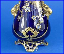 ROYAL CROWN DERBY Imari Fine Blue & Gold VASE Pattern 5796 Date 1900