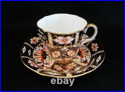 ROYAL CROWN DERBY Imari Pattern #2451 Tea Cup & Saucer U. K. C. 1912-16