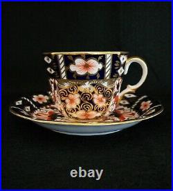 ROYAL CROWN DERBY Imari Pattern #2451 Tea Cup & Saucer U. K. C. 1912-16