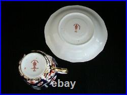 ROYAL CROWN DERBY Imari Pattern #2451 Tea Cup & Saucer U. K. C. 1913-50's
