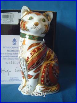 Royal Crown Derby Marmaduke The Cat Paperweight Ltd. Ed