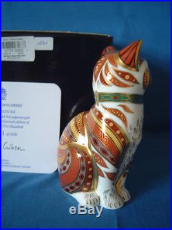 Royal Crown Derby Marmaduke The Cat Paperweight Ltd. Ed