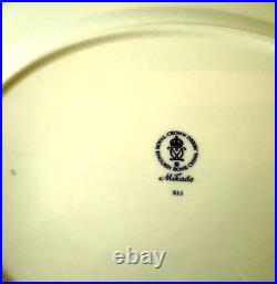ROYAL CROWN DERBY MIKADO BLUE 13x11 OVAL SERVING PLATTER