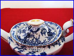 ROYAL CROWN DERBY MIKADO Vintage Teapot, Sugar, Creamer Rare