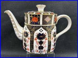 ROYAL CROWN DERBY OLD IMARI 1128(1)7 1/4 TEAPOT 5 CUPPerfect England
