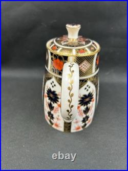 ROYAL CROWN DERBY OLD IMARI 1128(1)7 1/4 TEAPOT 5 CUPPerfect England