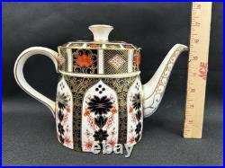 ROYAL CROWN DERBY OLD IMARI 1128(1)7 1/4 TEAPOT 5 CUPPerfect England