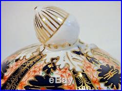 Royal Crown Derby Old Imari #1128 Tureen With Original Underplate England 1972