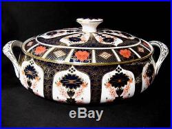 Royal Crown Derby Old Imari Covered Vegetable Bowl Mint First Quality