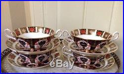 Royal Crown Derby Old Imari Cream Soup Bowl/ Cup & Saucer 4 Available