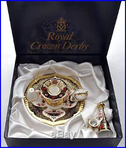 Royal Crown Derby Old Imari Japan 1128 Winster Snuffer (candle Holder + Snuffer)