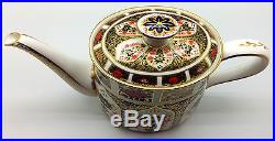 Royal Crown Derby Old Imari Mint 5 Cup Teapot Made In England Stamped 1128 L