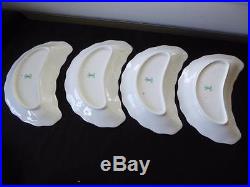 Royal Crown Derby Royal Antoinette Crescent Shape Salad Plates Set Of 7