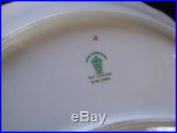 Royal Crown Derby Royal Antoinette Crescent Shape Salad Plates Set Of 7