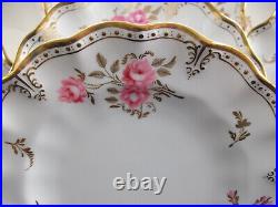 ROYAL CROWN DERBY ROYAL PINXTON ROSES A1155 (c. 1957) LUNCH PLATE- EXCELLENT