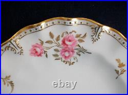 ROYAL CROWN DERBY ROYAL PINXTON ROSES A1155 (c. 1957) LUNCH PLATE- EXCELLENT