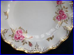 ROYAL CROWN DERBY ROYAL PINXTON ROSES A1155 (c. 1978) DINNER PLATE- EXCELLENT