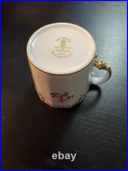 ROYAL CROWN DERBY ROYAL PINXTON ROSES Demi Cup Not Sure If Ever Used England