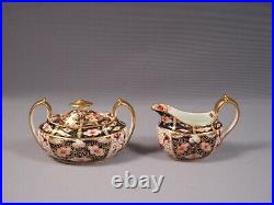 ROYAL CROWN DERBY ROYAL Traditional Imari Sugar Bowl Creamer Milk Jug 2451