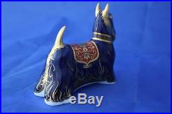 ROYAL CROWN DERBY SCOTTISH TERRIER SCOTTIE PAPERWEIGHT MMIX BOXED 1st QUAL