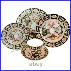 ROYAL CROWN DERBY TRADITIONAL IMARI 5 Piece Place Setting NEW NEVER USED England