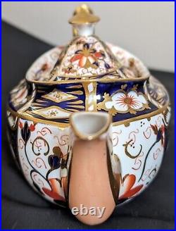 ROYAL CROWN DERBY TRADITIONAL IMARI MINI TEAPOT & LID #2451 (See Pictures)