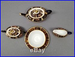 ROYAL CROWN DERBY TRADITIONAL IMARI Mini Miniature 7 PC TEA SET VINTAGE