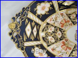 ROYAL CROWN DERBY Traditional Imari 2451 RARE Footed JUBILEE DISH 077
