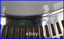 ROYAL CROWN DERBY Traditional Imari Dessert Plate WithSterling Rim 925 Great