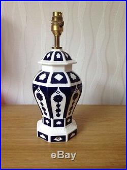 ROYAL CROWN DERBY'Unfinished Imari' Table Lamp Base Excellent Condition